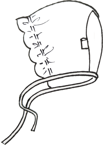 Handgemalte Skizze von der Cucoonu Babymütze